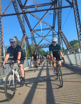 We returned to the BDI bridge four our ABC ride in 2024.
